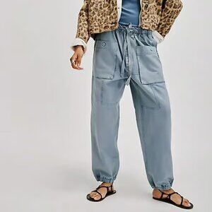 CURRENT! NWT Free People River Stone Pant, in Autumn Sky, Size Medium